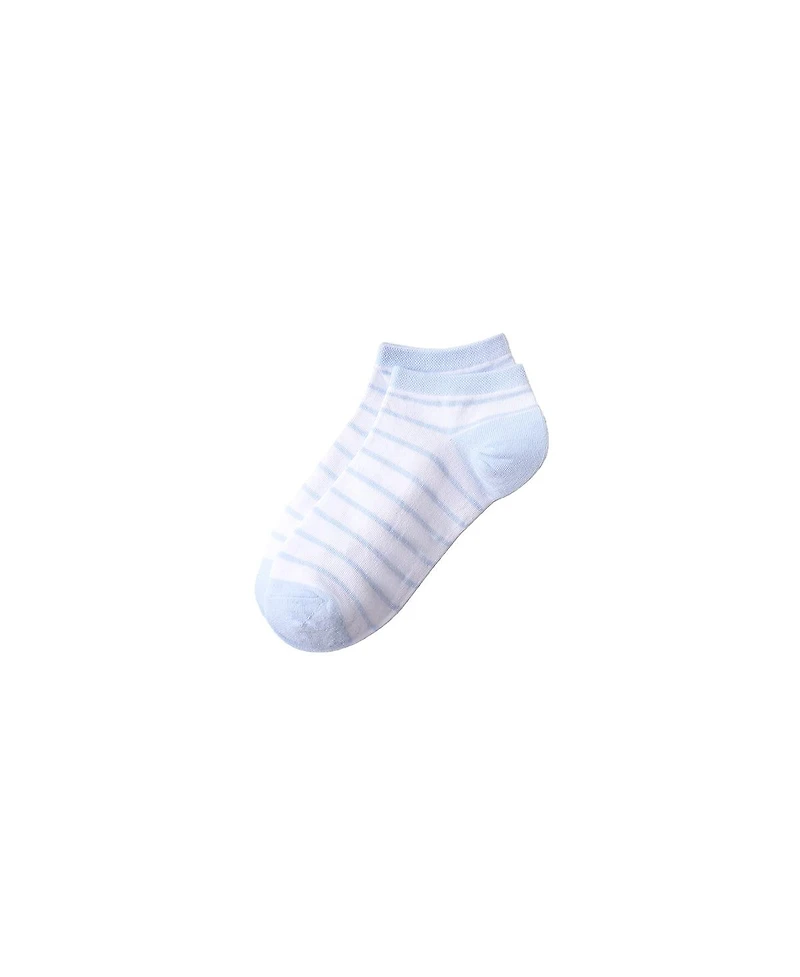 Lands' End Women's 3-Pack Cotton Patterned Low Cut Socks