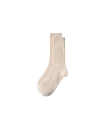 Lands' End Men's Men s 3-Pack Cotton Core Crew Socks