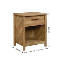 Starlight Canyon Home Bohemian Style Nightstand with Sindoori Mango Finish in Modern Farmhouse Look
