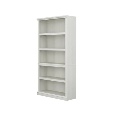 Starlight Canyon Home White storage bookcase with spacious shelves and modern design