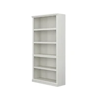Starlight Canyon Home White storage bookcase with spacious shelves and modern design