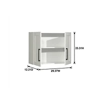 Starlight Canyon Home White Storage Cabinet With Soft Finish And Coastal Chic Style