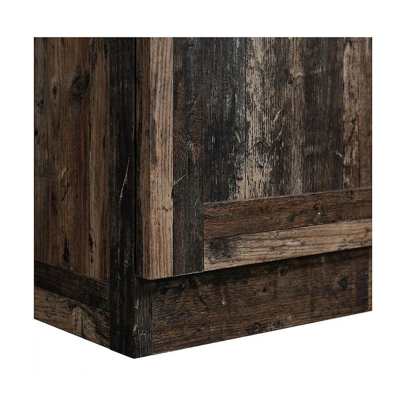 Starlight Canyon Home Rustic Brown Storage Cabinet With Pine Finish, Rectangular Design