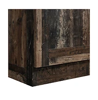 Starlight Canyon Home Rustic Brown Storage Cabinet With Pine Finish, Rectangular Design