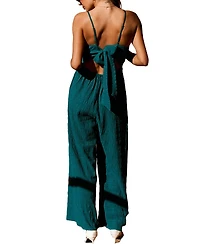 Cupshe Women's V-Neck Smocked Jumpsuit