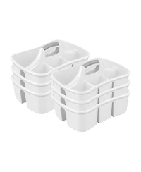 Sterilite Divided Storage Ultra Caddy Portable Storage Organizers 6 Pack