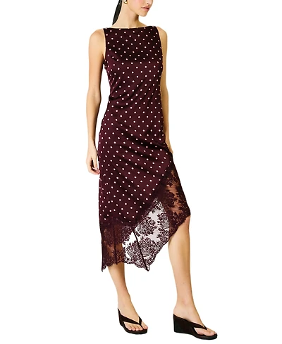 Line & Dot Women's Raye Polka Asymmetric Dress