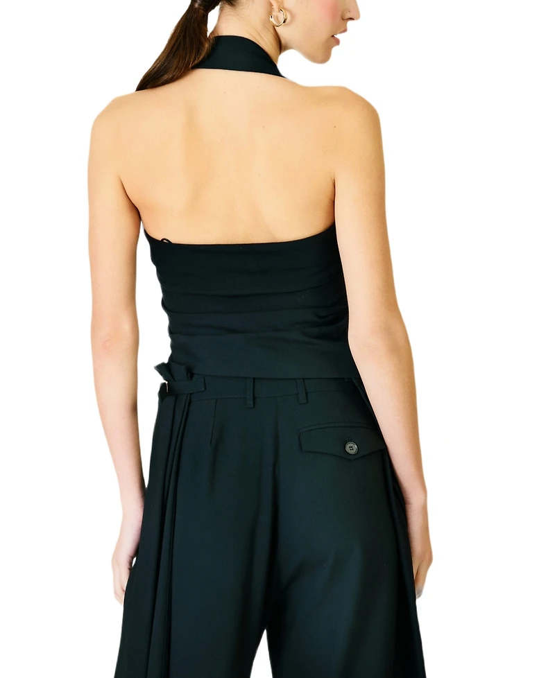 Line & Dot Women's Cosette Halter Neck Sleeveless Top