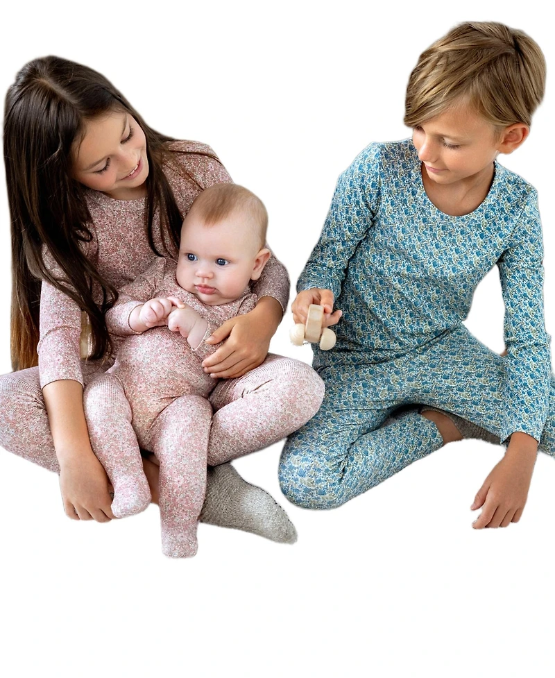 NoggiWear Big Boys Floral Print Loungewear Set