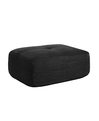 sumyeg Hamlet Corner Sofa with Pillows and Corduroy Upholstery for Living Room