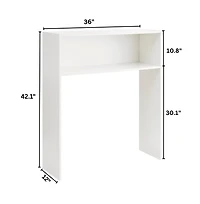 DormCo Yak About It Classic Minimal Desk Bookshelf Hutch