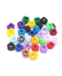 Sevorley 100Piece Set 6mm Nylon Pineapple-Knot Loose Beads for Diy Jewelry