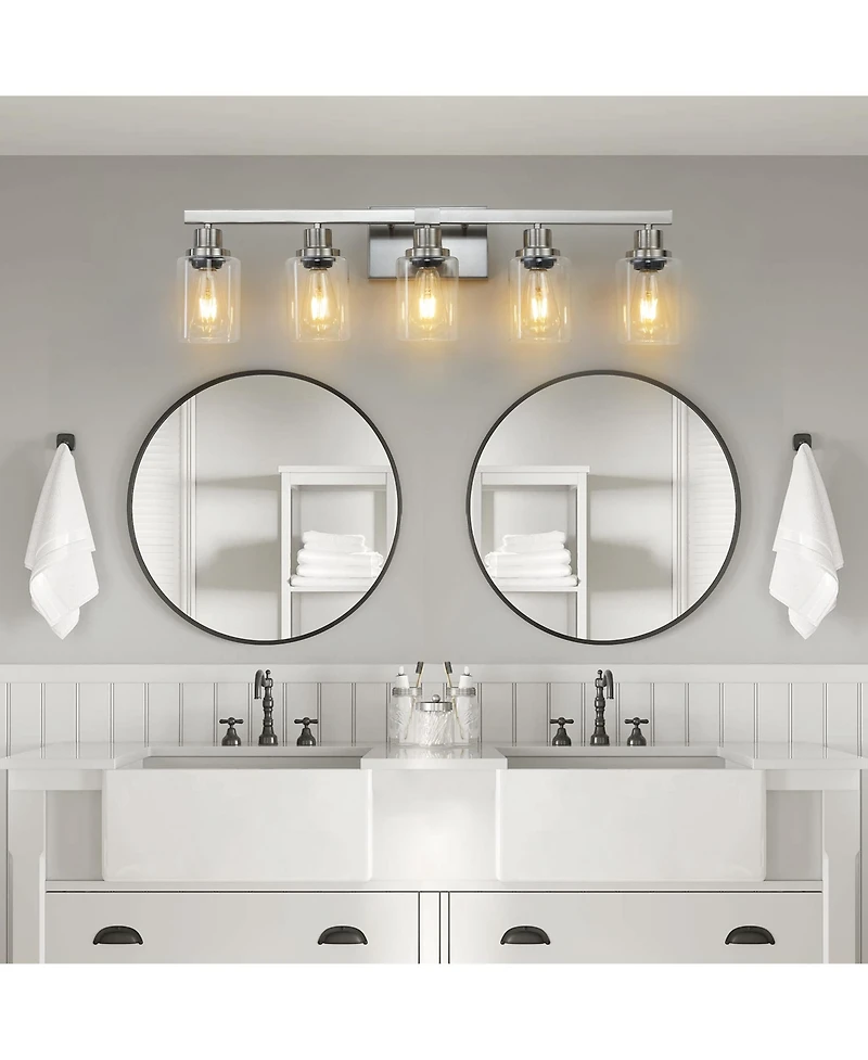 Midola 31" Modern 5-Light Bathroom Vanity Light Fixture