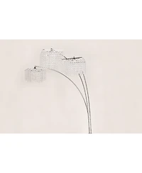 Midola 1 piece Modern Design Classic Luxury Sleek Multi-head Floor Arc Lamp Crystal-like Accents Drape Living Room Curve Lamp