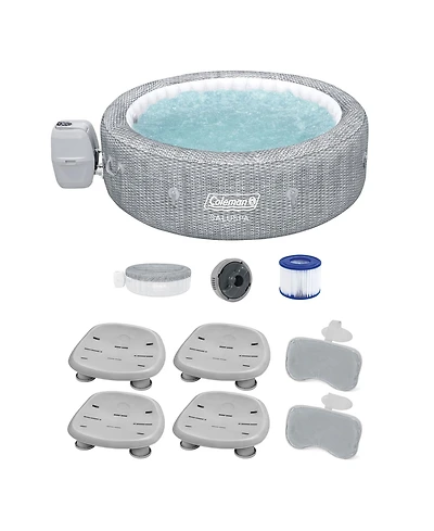Coleman Saluspa Sicily AirJet Hot Tub and 4 Saluspa Pool/Spa Seat and 2 Pillows
