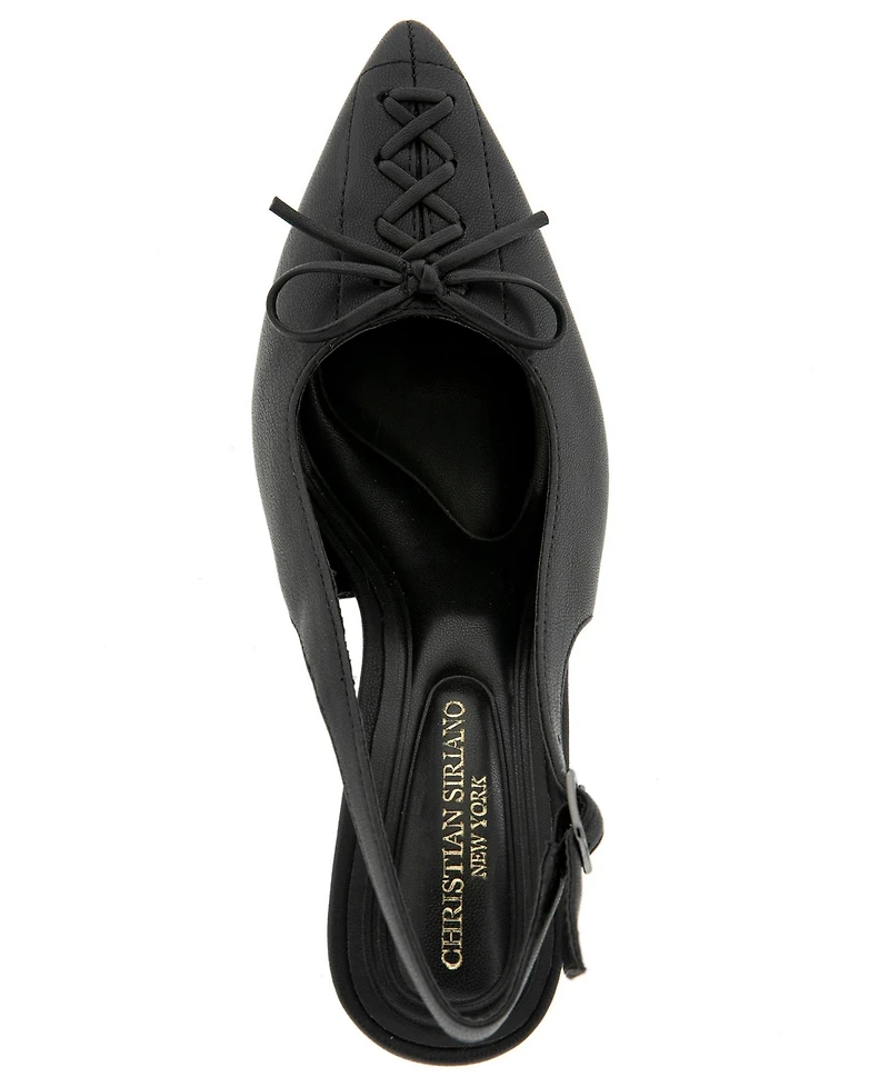 Christian Siriano Women's Beks Corset Sling Back Pump