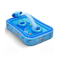 Cowin Elephant Inflatable Swimming Pool with Sprinkler, Baby Pool, Oversized Thickened Family Inflatable Pool