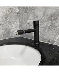 Phying Bathroom sink faucet, single hole bathroom faucet modern single handle vanity basin faucet