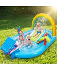 Aofar Inflatable Pool Slide Water Sprayer Waterfall Ball Bounce House
