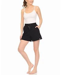 White Mark Women's Drawstring Lounge Shorts