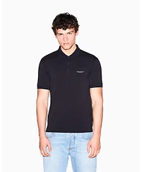 A|X Armani Exchange Men's Short Sleeves Zip Cotton Polo Shirt