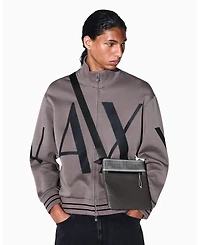 A|X Armani Exchange Men's Taping Flat Crossbody Bag