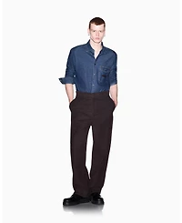 A|X Armani Exchange Men's Long Sleeve Cotton Denim Woven Shirt