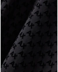 A|X Armani Exchange Men's Bonded Cotton Flocked All Over Logo Hoodie Sweatshirt