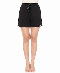 White Mark Women's Drawstring Lounge Shorts