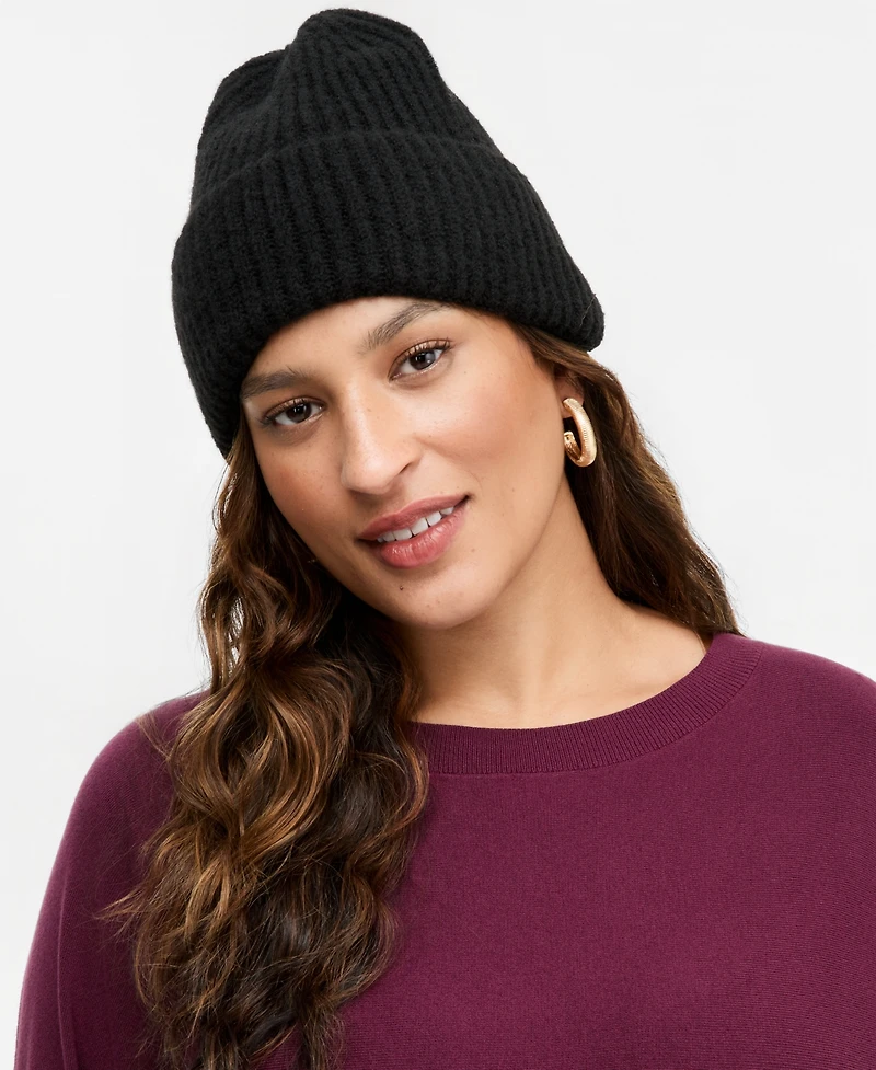 I.n.c. International Concepts Women's Classic Rib-Knit Beanie, Macy's Exclusive