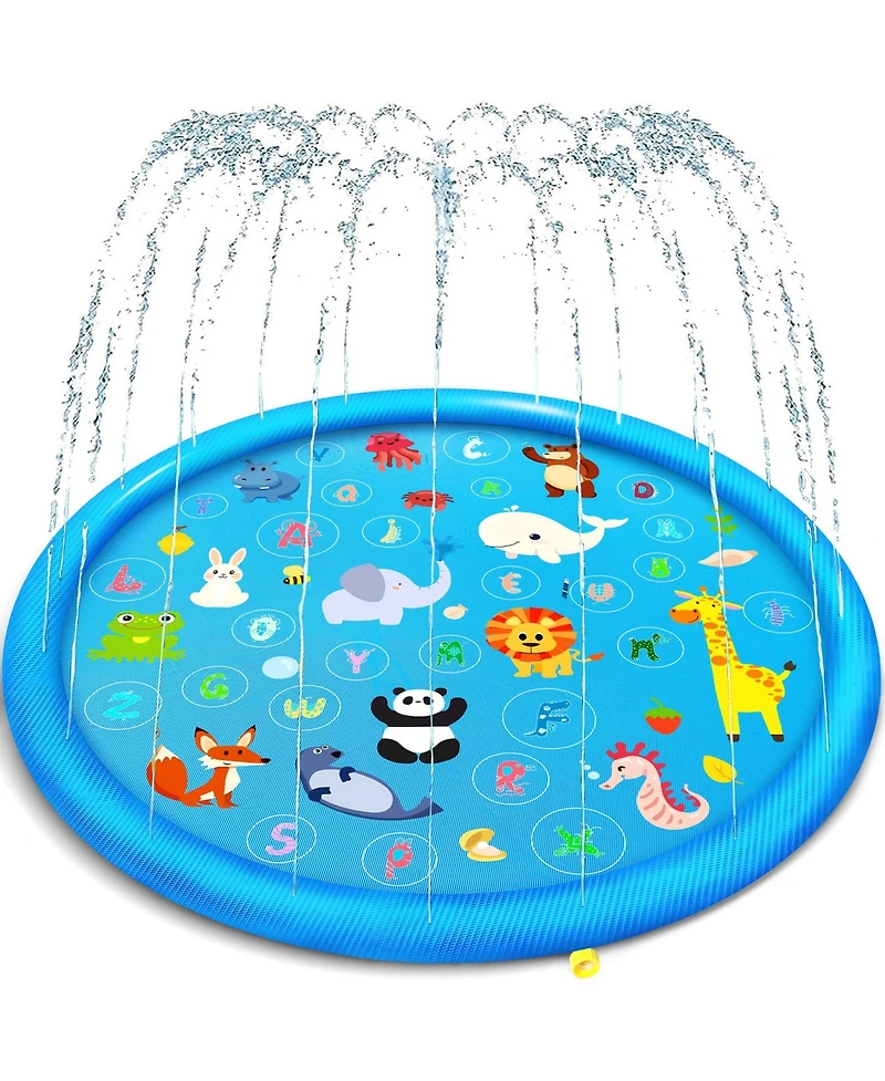 Aofar 69" Non-slip Splash Pad Sprinkler Pool Water Play Mat