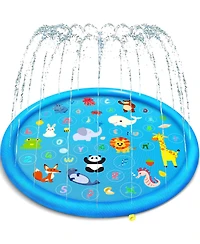 Aofar 69" Non-slip Splash Pad Sprinkler Pool Water Play Mat