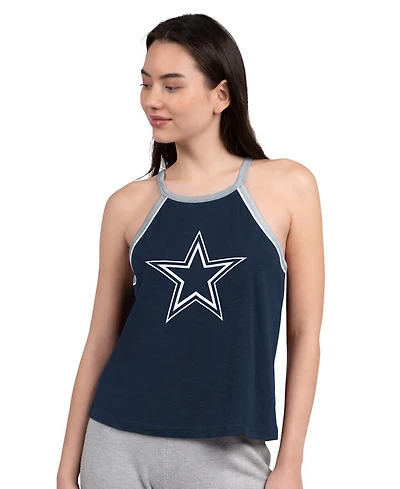 G-iii 4Her by Carl Banks Women's Navy Dallas Cowboys Redemption Win Slub Tank Top
