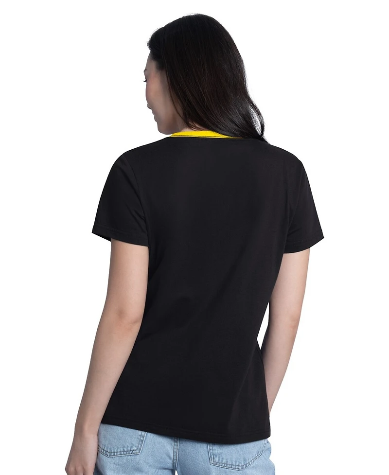 G-iii 4Her by Carl Banks Women's Black Ryan Blaney Best Team V-Neck T-Shirt