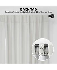 Half Price Drapes Textured Faux Linen Room Darkening Curtain