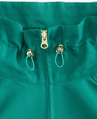 On 34th Women's Funnel-neck Ruched-Sleeve Bubble Hem Jacket, Macy's Exclusive