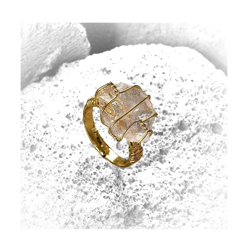 Sohi Women's White Stone Ring