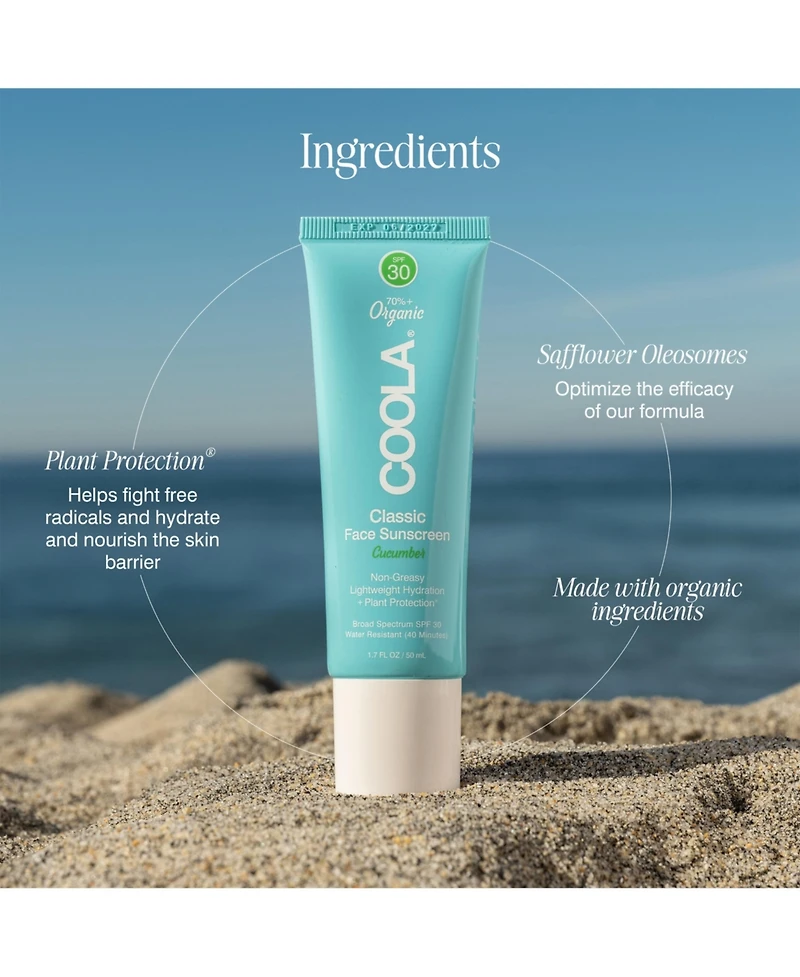 Coola Classic Face Sunscreen Lotion Spf 30