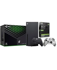 Microsoft Xbox Series X 1tb Disc Console With Extra Controller Battery Pack Bundle