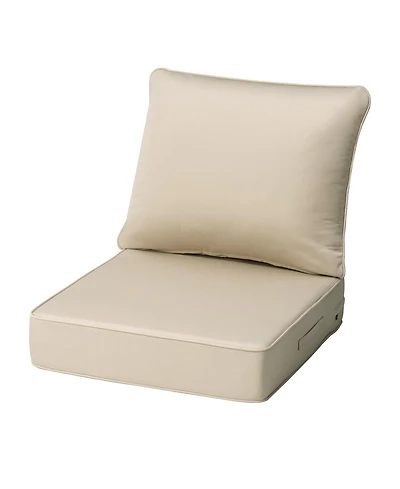 Pellebant Patio Premium Sunbrella Outdoor Seat Cushions Set (Seat and Back)