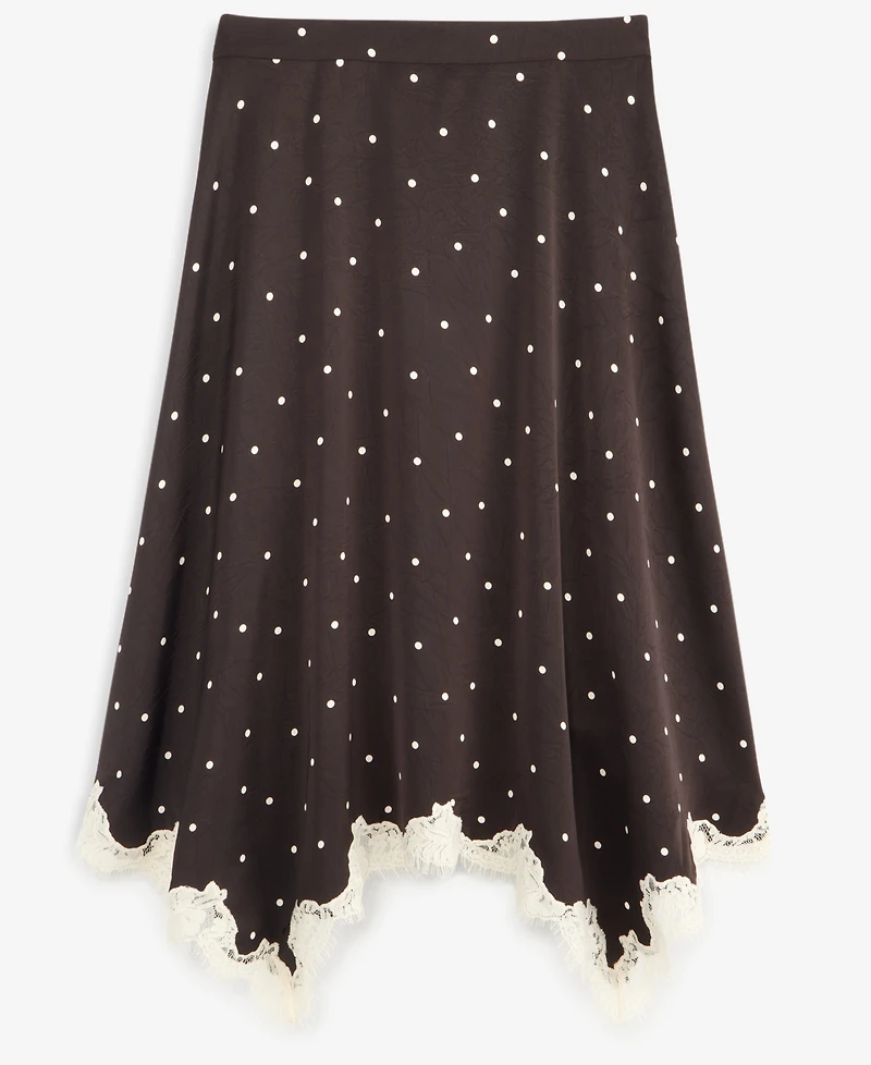 On 34th Women's Lace-Trim Handkerchief-Hem Midi Skirt, Macy's Exclusive