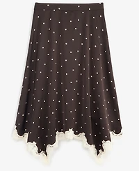 On 34th Women's Lace-Trim Handkerchief-Hem Midi Skirt, Macy's Exclusive
