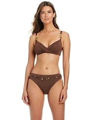 Bleu by Rod Beattie Women's Draped Underwire Bikini Top