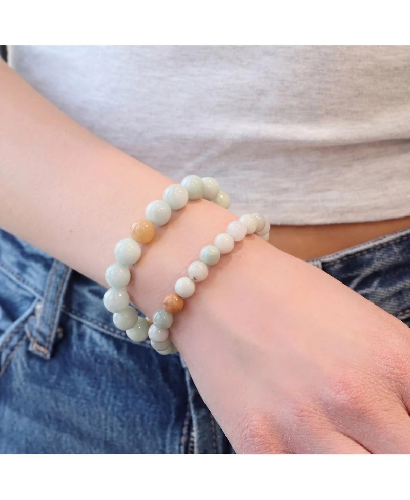 The Lovery Jade Bead Stretch Bracelet - 10 millimeters