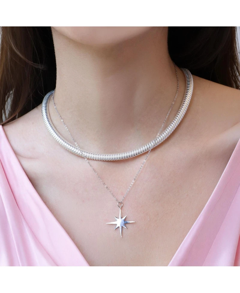 The Lovery Starburst Necklace Sterling Silver