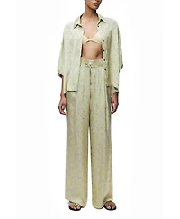 Nocturne Women's Printed Wide-Leg Trousers