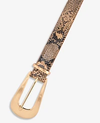 I.n.c. International Concepts Animal-Print 3-Piece Hardware Belt, Macy's Exclusive