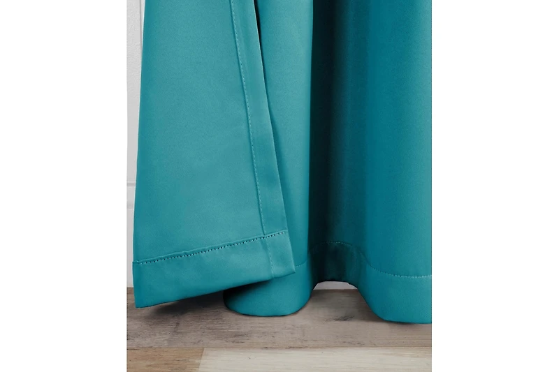 Superior Washable Leaves Room Darkening Back Tab Curtains