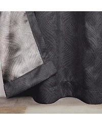 Superior Wave Geometric Washable Room Darkening Blackout Curtains