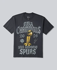 Nike Men's Gray San Antonio Spurs 2026 Nba Champions Authentic Elevated Locker Room T-Shirt
